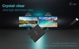 usb c usb c dp - I-TEC USB-A/C 2X DP ADAPTERIS / DVIGUBAS 4K DP VAIZDO ADAPTERIS - 3 nuotrauka