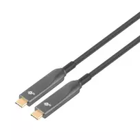 optinis usb kabelis - TB USB-C į USB-C optinis vaizdo kabelis 4K hibridinis 5 m Juodas (Black) - 5 nuotrauka