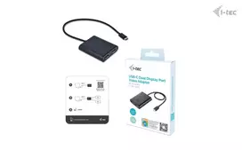 usb c usb c dp - I-tec USB-C DUAL 4K/60HZ (SINGLE/8K/30HZ) DP VAIZDO ADAPTERIS - 7 nuotrauka