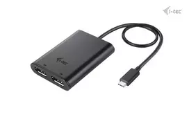usb c usb c dp - I-tec USB-C DUAL 4K/60HZ (SINGLE/8K/30HZ) DP VAIZDO ADAPTERIS - 8 nuotrauka