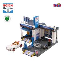 automobiliu aiksteles - Klein Bosch Automobilių stovėjimo aikštelė su plovykla ir automobiliu 8647, mėlyna (Blue) - 2 nuotrauka