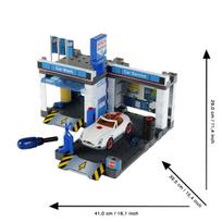 automobiliu aiksteles - Klein Bosch Automobilių stovėjimo aikštelė su plovykla ir automobiliu 8647, mėlyna (Blue) - 5 nuotrauka