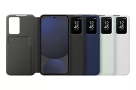 samsung galaxy s24 fe deklas - Samsung Smart View Wallet Case Galaxy S24 FE, Black , EF-ZS721CBEGWW - 3 nuotrauka