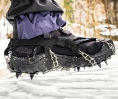 batu spygliai - Batų apkaustai Trizand, sidabro/juoda, M dydis (35-39) - 6 nuotrauka