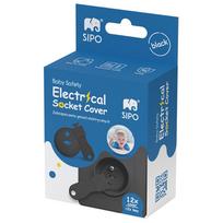 elektros rozetes - Sipo rozetės apsauga SBS-C10B, 12 vnt, juoda (Black) - 5 nuotrauka