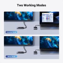 hdmi laidas - Ugreen CM737 HDMI siųstuvas ir imtuvas Belaidis - Juodas ir Sidabrinis (Black and Silver) - 3 nuotrauka