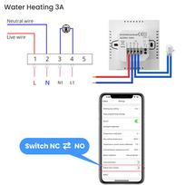 sildymo kilimelis - Avatto WT410, išmanus sieninis termostatas 3A, 230V, Wi-Fi, juodas (Black) - 3 nuotrauka