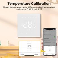 sildymo kilimelis - Avatto WT410, išmanus sieninis termostatas 3A, 230V, Wi-Fi, juodas (Black) - 4 nuotrauka