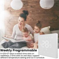 sildymo kilimelis - Avatto WT410, išmanus sieninis termostatas 3A, 230V, Wi-Fi, juodas (Black) - 6 nuotrauka
