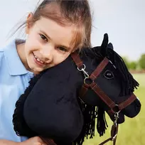 hobby horsing - Tootiny Hobby Horse HOPPIHORSE A3 juodas (Black) - 5 nuotrauka