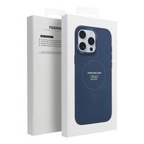 iphone 15 pro blue - FRAME MAG COVER Dėklas suderinamas su MagSafe, iPhone 15 Pro Max, tamsiai mėlynas (Navy Blue) - 2 nuotrauka