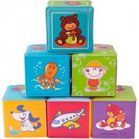 minkstas kubas - Canpol Babies Soft Educational Cubes 6pcs 2/817 - 4 nuotrauka