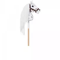 hobby horsing - HOPPIHORSE Hobby Horse A4 Leopardas, baltas, tarantulinis kailis - 3 nuotrauka