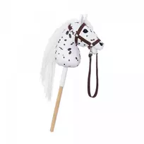 hobby horsing - HOPPIHORSE Hobby Horse A4 Leopardas, baltas, tarantulinis kailis - 4 nuotrauka