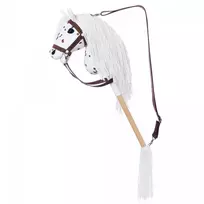 hobby horsing - HOPPIHORSE Hobby Horse A4 Leopardas, baltas, tarantulinis kailis - 5 nuotrauka