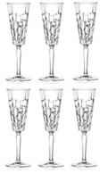 kristolines taures - Šampano taurių komplektas RCR Etna 27437020006, krištolas, 0.19 l, 6 vnt. - 2 nuotrauka