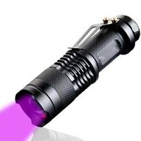uv prozektoriai - Taktinis Žibintuvėlis Su Stipriu UV Diodu - 4 nuotrauka