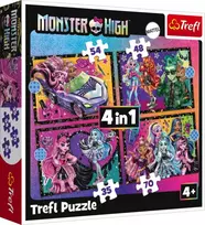 Trefl Monster High Electrifying Day 34655, 4 vnt.