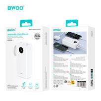 power bank 30000mah - BWOO BO-P64, 30000mAh, 22.5W, balta - 2 nuotrauka