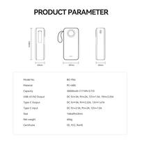 power bank 30000mah - BWOO BO-P64, 30000mAh, 22.5W, balta - 3 nuotrauka