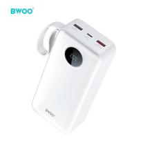 power bank 30000mah - BWOO BO-P64, 30000mAh, 22.5W, balta - 4 nuotrauka