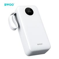 power bank 30000mah - BWOO BO-P64, 30000mAh, 22.5W, balta - 5 nuotrauka