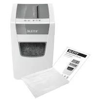 lapu smulkintuvas - Leitz IQ Slim Office P-4, Cross shredding, 22 cm, 4 x 28 mm, 23 L, Touch, 1800 mm/min - 2 nuotrauka