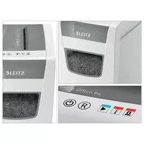 lapu smulkintuvas - Leitz IQ Slim Office P-4, Cross shredding, 22 cm, 4 x 28 mm, 23 L, Touch, 1800 mm/min - 3 nuotrauka