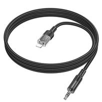 aux laidas - Hoco AUX kabelis Jack 3,5 mm į Lightning, 1,2m, Juodas (Black), UPA27 - 6 nuotrauka