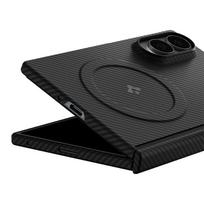 samsung galaxy z fold8 - Spigen AirSkin Aramid MagFit MagSafe dėklas Samsung Galaxy Z Fold 8 - Juodas (Black) - 2 nuotrauka