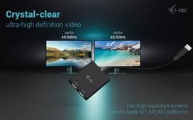usb c a - I-TEC USB-A/C 2X HDMI ADAPTERIS / DVIGUBAS 4K HDMI VAIZDO ADAPTERIS - 3 nuotrauka