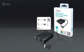 usb c a - I-TEC USB-A/C 2X HDMI ADAPTERIS / DVIGUBAS 4K HDMI VAIZDO ADAPTERIS - 6 nuotrauka