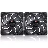 120 mm case - Noctua NF-A12x25 G2 PWM Sx2-PP chromax.black (Juodas) Korpuso Ventiliatorius 120 mm - 2 nuotrauka