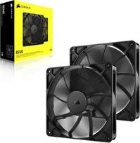 140mm ventiliatoriai - Corsair RS140 140 mm Juodas (Black) Ventiliatorius 2 vnt. - 2 nuotrauka