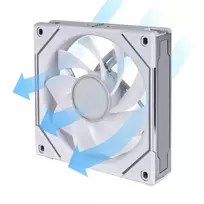 fan 120mm lian li - Lian Li UNI FAN SL-INF Wireless Reverse Blade 120mm White - 3 nuotrauka