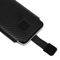 telefonas nokia 225 4g - Wonder CARBON Dėklas (Size M) skirtas Apple iPhone 5/Nokia 215 4G/225/5310 2020 Juodas (Black) - 2 nuotrauka