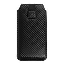 telefonas nokia 225 4g - Wonder CARBON Dėklas (Size M) skirtas Apple iPhone 5/Nokia 215 4G/225/5310 2020 Juodas (Black) - 5 nuotrauka