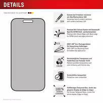 iphone 16 stikliukas - Displex Privacy Glass FC iPhone 16 - 8 nuotrauka
