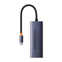 baseus hdmi - Adapteris Baseus HDMI   4 × USB 3,0, HDMI/4 x USB 3.0/USB-C, 10 cm, 40 W - 5 nuotrauka