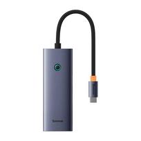 baseus hdmi - Adapteris Baseus HDMI   4 × USB 3,0, HDMI/4 x USB 3.0/USB-C, 10 cm, 40 W - 6 nuotrauka