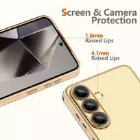 blizgantis deklas - Tech-Protect "Magflex Magsafe Case Galaxy S25 Edge" Shiny Gold - 3 nuotrauka