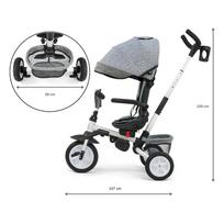 vaikiskas triratukas - Triratukas Milly Mally Stanley 6in1 Grey - 3 nuotrauka
