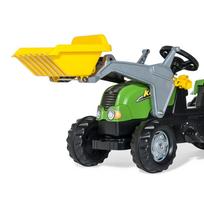 zaislinis traktorius - Žaislinis automobilis Rolly Toys Tractor With Frontloader & Trailer Green 023134 - 6 nuotrauka