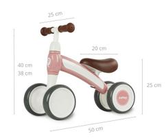 dviracio transport - Qplay balansinis dviratukas Cutey Retro rožinė (Pink) - 3 nuotrauka