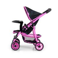 vezimeliai milli - Milly Mally lėlių vežimėlis Kate Prestige, juodas (Black) - 4 nuotrauka
