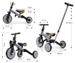 milly mally optimus plus 4in1 - Milly Mally Optimus Plus 4in1, pilkas (Grey) - 2 nuotrauka