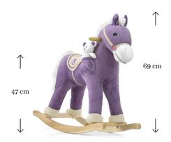 supamas arkliukas - Žaislinis supamasis arkliukas Milly Mally Pony Purple - 9 nuotrauka