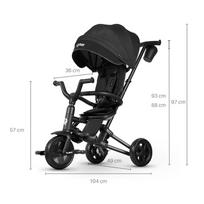 triratukas qplay nova - Qplay triratukas Nova Niello Juodas (Black) - 10 nuotrauka