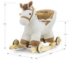 supamas arkliukas - Milly Mally Polly Arkliukas Baltas (White) 5467 - 2 nuotrauka