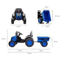 vaiku namelis - Elektrinis traktorius Milly Mally Farmer, mėlynas (Blue) - 2 nuotrauka